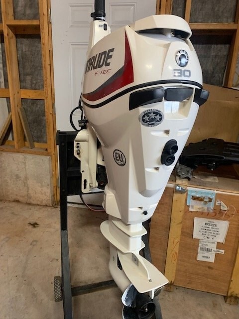 2018 Evinrude 30 20" Shaft, Electric Start, Tiller Handle Photo 2 of 2